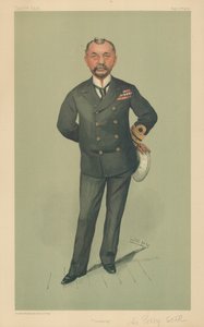 Capitán Percy Scott, artillería, 17 de septiembre de 1903, caricatura de Vanity Fair de Leslie Matthew Ward