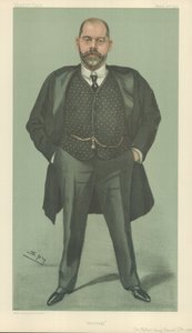 Dr. Robert Henry Scanes Spicer, Rinología, 20 de marzo de 1902, caricatura de Vanity Fair de Leslie Matthew Ward