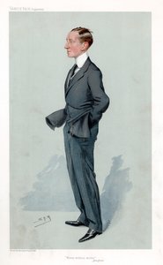 Guglielmo Marconi, físico e inventor italiano y pionero de la telegrafía inalámbrica de Leslie Matthew Ward