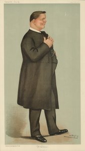 James Edward Cowell Weldon, el obispo designado de Calcuta, Calcuta, 17 de noviembre de 1898, caricatura de Vanity Fair de Leslie Matthew Ward