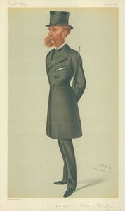 Lord Dorchester, The Turf, 24 de marzo de 1877, caricatura de Vanity Fair de Leslie Matthew Ward