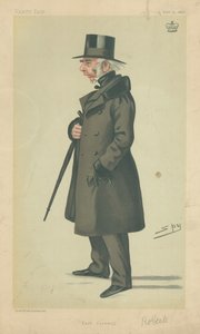 Lord Robartes, Este de Cornwall, 4 de febrero de 1882, caricatura de Vanity Fair de Leslie Matthew Ward