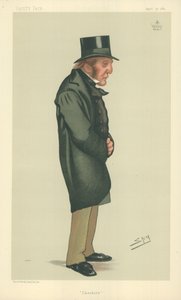 Lord Tollemache, Cheshire, 30 de abril de 1881, caricatura de Vanity Fair de Leslie Matthew Ward
