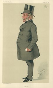 Lord Waveney, Suffolk, 2 de abril de 1881, caricatura de Vanity Fair de Leslie Matthew Ward