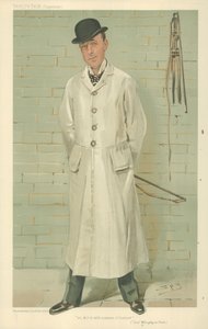 Lord Willoughby de Broke, un MFH con sentido del humor, 26 de diciembre de 1885, caricatura de Vanity Fair