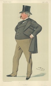 Sr. Arthur Loftus Tottenham, Lofty, 15 de abril de 1882, caricatura de Vanity Fair de Leslie Matthew Ward