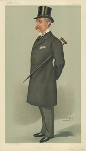 Sr. Charles Ernest Tritton, La División de Norwood, 6 de mayo de 1897, caricatura de Vanity Fair de Leslie Matthew Ward