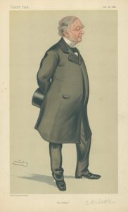 Mr Erasmus Wilson, El Obelisco, 18 de diciembre de 1880, caricatura de Vanity Fair de Leslie Matthew Ward