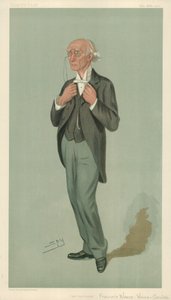 Mr F W Warre-Cornish, El Viceprovost de Eton, El Viceprovost, 26 de septiembre de 1901, caricatura de Vanity Fair de Leslie Matthew Ward