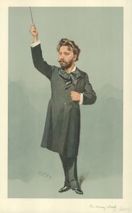 Sr. Henry J Wood, 17 de abril de 1907, caricatura de Vanity Fair