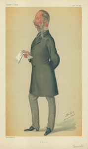 Mr John Tenniel, Punch, 26 de octubre de 1878, caricatura de Vanity Fair de Leslie Matthew Ward