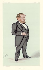Richard Anthony Proctor, astrónomo inglés, matemático y escritor de ciencia popular, 1883 de Leslie Matthew Ward