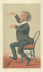 Richard Wagner, Música del Futuro, 19 de mayo de 1877, caricatura de Vanity Fair de Leslie Matthew Ward