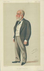 Sir Albert Abdallah David Sassoon, El Rothschild Indio, 16 de agosto de 1879, caricatura de Vanity Fair de Leslie Matthew Ward