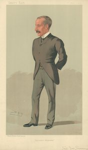 Sir James Sivewright, Afrikander Imperialista, 1 de junio de 1893, caricatura de Vanity Fair de Leslie Matthew Ward