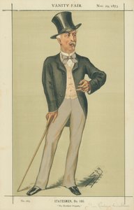 Sir Richard Wallace, La Propiedad Hertford, 29 de noviembre de 1873, caricatura de Vanity Fair de Leslie Matthew Ward