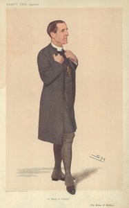 El obispo de Stepney, un obispo de decisión, 19 de abril de 1906, caricatura de Vanity Fair de Leslie Matthew Ward