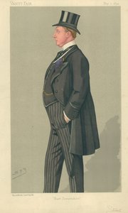 El Honorable Humphrey Sturt, East Dorsetshire, 7 de mayo de 1892, caricatura de Vanity Fair de Leslie Matthew Ward