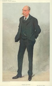 El Honorable Robert Garnett Tatlow, Glasgow, 16 de junio de 1909, caricatura de Vanity Fair de Leslie Matthew Ward