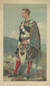El Marqués de Tullibardine (litografía a color) de Leslie Matthew Ward