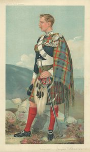 El Marqués de Tullibardine, Scottish Horse, 23 de marzo de 1905, caricatura de Vanity Fair de Leslie Matthew Ward