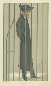 El Reverendo Arthur Tooth, El Mártir Cristiano, 10 de febrero de 1877, caricatura de Vanity Fair de Leslie Matthew Ward