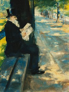 Caballero en el Parque, c.1900 de Lesser Ury