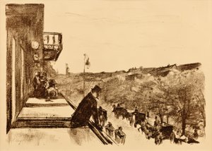 Terraza de café Unter den Linden de Lesser Ury