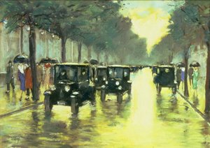 Escena de calle de Lesser Ury