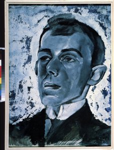 "Retrato del poeta Ossip Mandelstam (1891-1938)". Peinture de Lev Alexandrovich Bruni (1894-1948) Collection privee