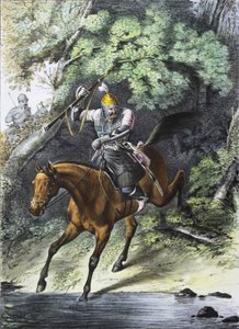 Portador de armadura del escuadrón de la Guardia de Vida del Cáucaso-Montaña, 1829 de Lev Alexandrovich Belousov