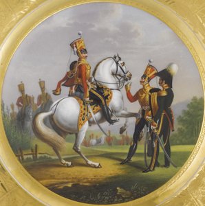 Oficial en jefe y suboficial del Regimiento de Húsares de la Guardia de Vida, 1829