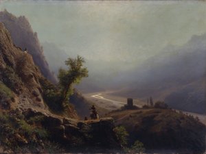 En las montañas del Cáucaso, 1879 de Lev Felixovich Lagorio