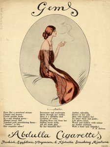 Cigarrillos Abdulla, años 1920 de Lewis Baumer