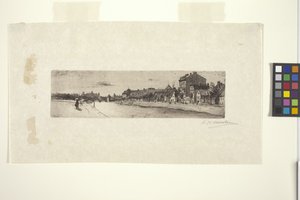 El río Isar (tinta) de Lewis Henry Meakin