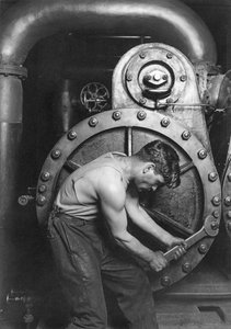 Mecánico de la central eléctrica de Lewis Wickes Hine