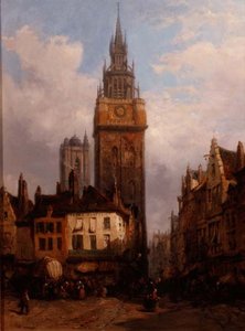 Escena de calle de Lewis John Wood