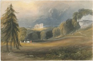 Wootton Lodge, c.1830-1840 de Lewis John Wood