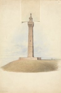 Diseños variantes para el Monumento a Somerset: Alzado de Lewis Vulliamy