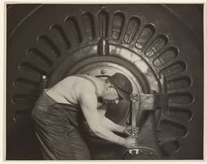 Mecánico de Power House. de Lewis W. Hine