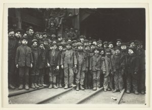 Chicos rompedores de Lewis Wickes Hine