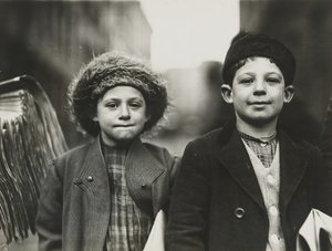 Vendedores de periódicos, Newark, Nueva Jersey, diciembre 1909
