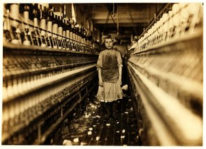 Hiladora, Globe Cotton Mill, Augusta, Georgia, 1909 de Lewis Wickes Hine