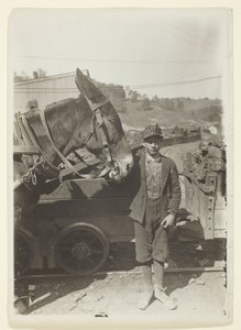 Joven conductor en una mina de carbón de Virginia Occidental de Lewis Wickes Hine