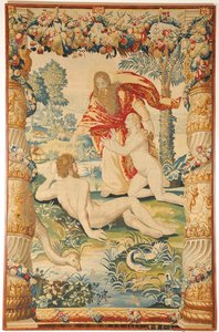 Tapiz de Adán y Eva, c. 1650-1660 de Leyniers Workshop