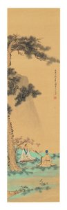 Dos músicos, 1758 de Li Wenyuan