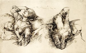 Estudios de una mujer durmiendo de Liberale da Verona