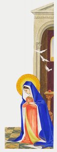 Anunciación a María, dibujo