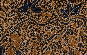 Batik con diseño floral tradicional, Surakarta, Java, Indonesia, detalle de Unbekannt Unbekannt