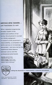 Anuncio de anticonceptivos femeninos: "el consejo que necesita"